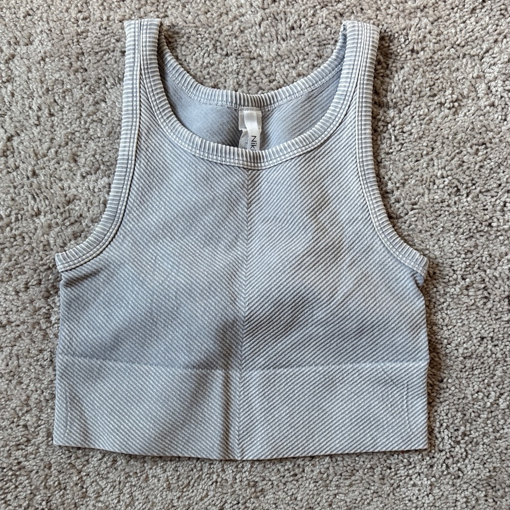 Nikibiki Gray Striped Tank Top